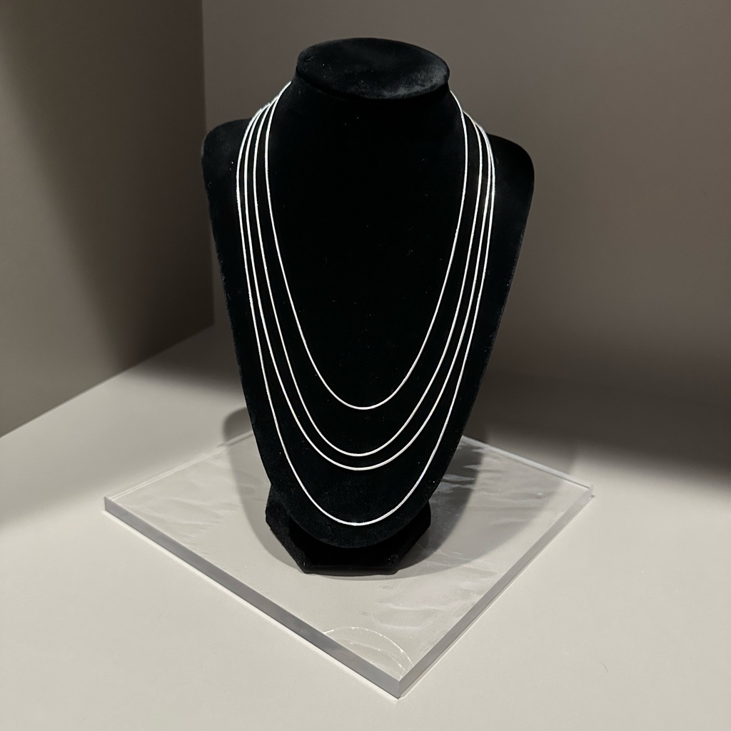 925 Silver Chains 16 18 20 22 Inch With Green Pouch You Choose Length 125$
